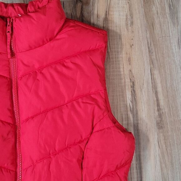 🔸️NWT Aeropostale Red Sleeveless Puffer Vest Small - Picture 5 of 9